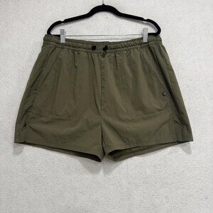 Backcountry Shorts Mens XL Green Stretch Elastic Waist Hiking Lightweight